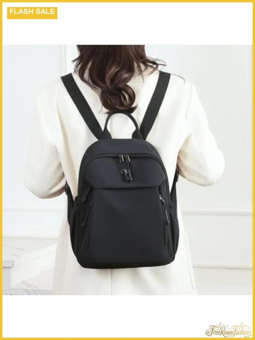 Mini Nylon Backpack for Women Lightweight Travel Daypack